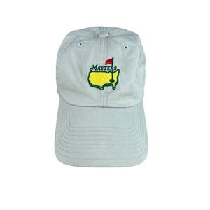 Masters Tournament Khaki Adjustable Hat 100% Cotton Baseball Cap Golf